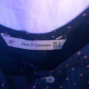 blue and pink polka dot dress with spaghetti strap